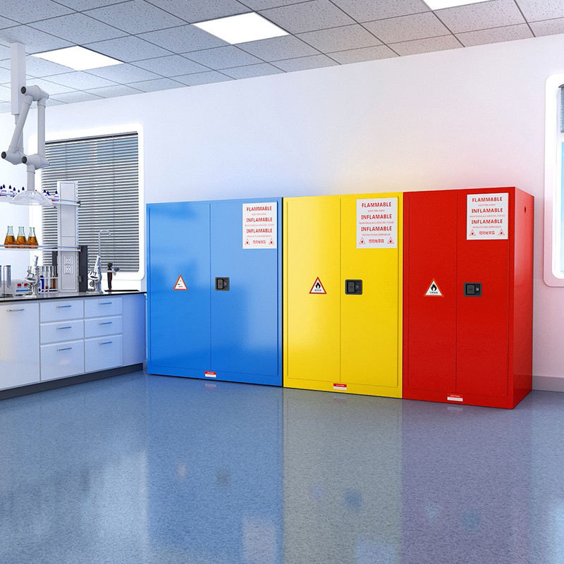 Armoire de rangement d'acide inflammable ignifuge pour la chimie chimique Corrosive Liquid Storage Cabinet