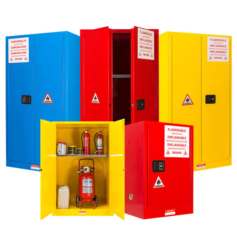 Inflammable Liquid Drum Laboratory Storage Metal Stage Industrial Safety Storge Story Cabinet.