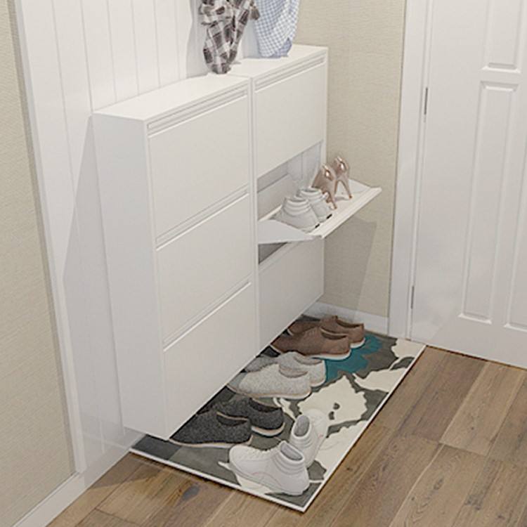 Armoire en métal style à chaussures à chaussures armoire à chaussures de luxe avec étagères scarpiera