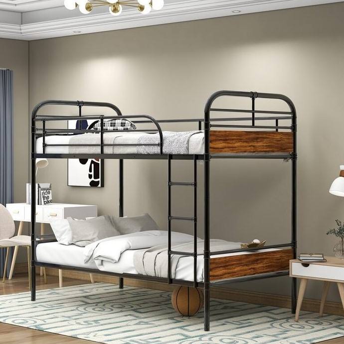 Métal à double lit superficiel litteras adultes cama littera