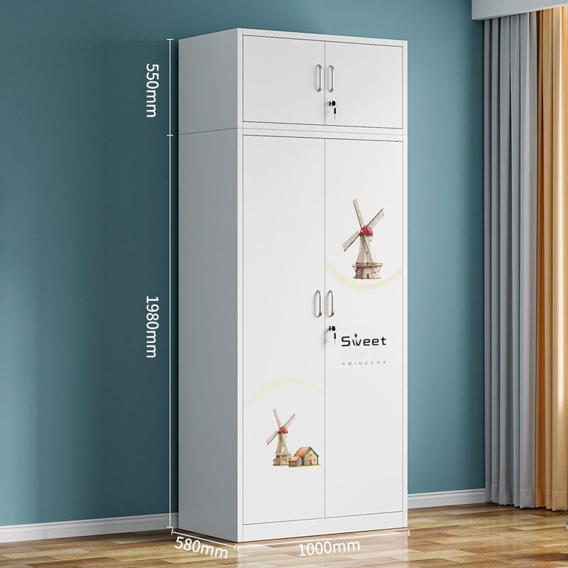 Prix ​​compétitif à deux portes Divers motifs de porte coulissante armoire imprimée à la porte coulissante