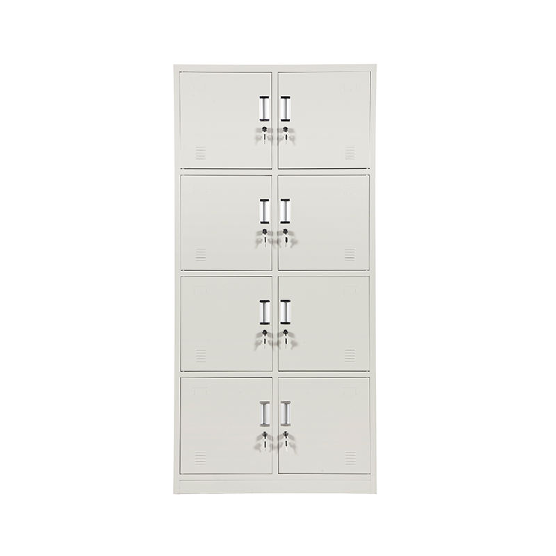 Meubles de bureau 8 portes en métal.